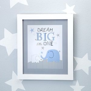 Zutano Elefant Blau Wall Decor